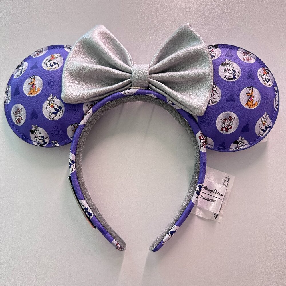 NWT Official Disney Parks x Loungefly Disney 100 Minnie Mouse Ears Headband